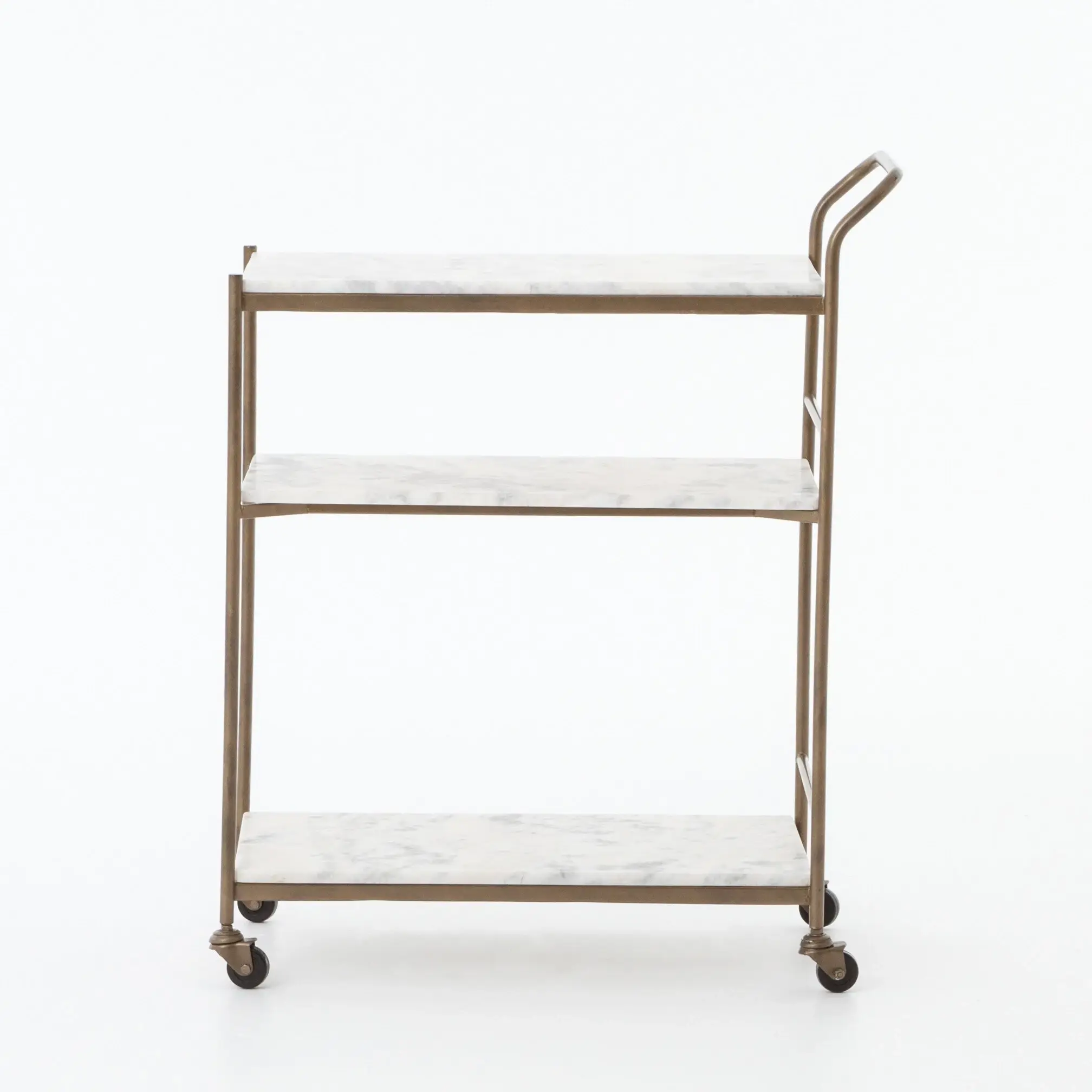 Four Hands Feri White Rect Bar Cart Four Hands Feri White Rect Bar Cart