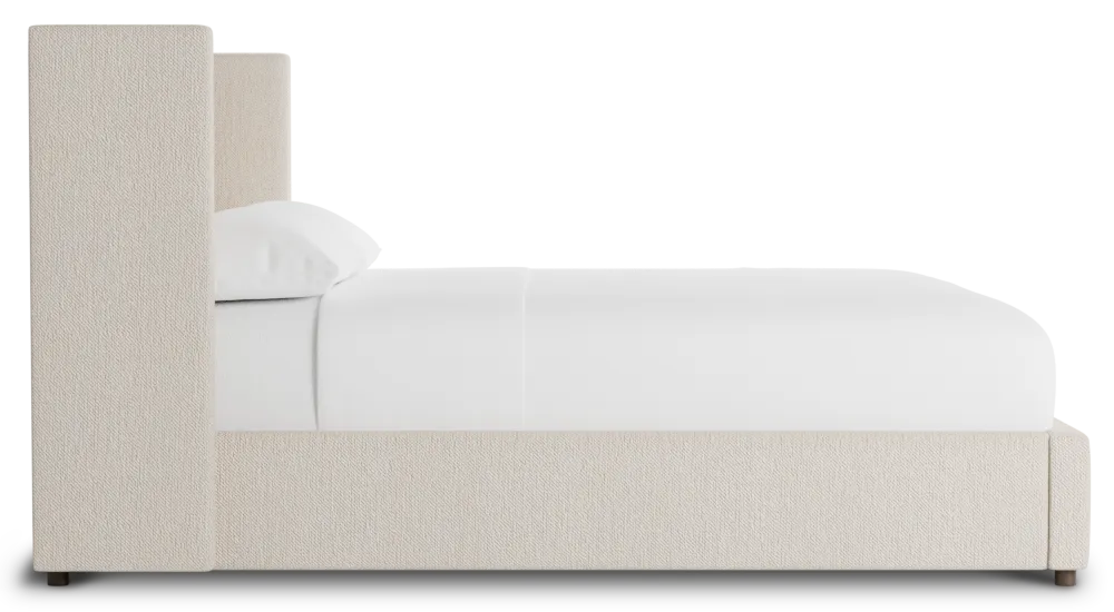 Captiva Revenue Beige 48" Upholstered Shelter Bed