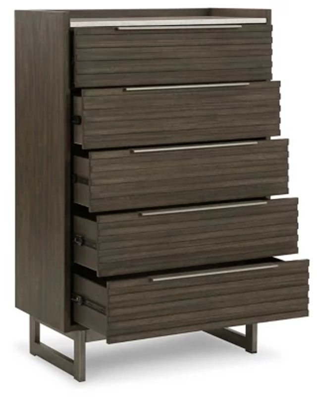 Arkenton Two-tone Marble 5-drawer Chest