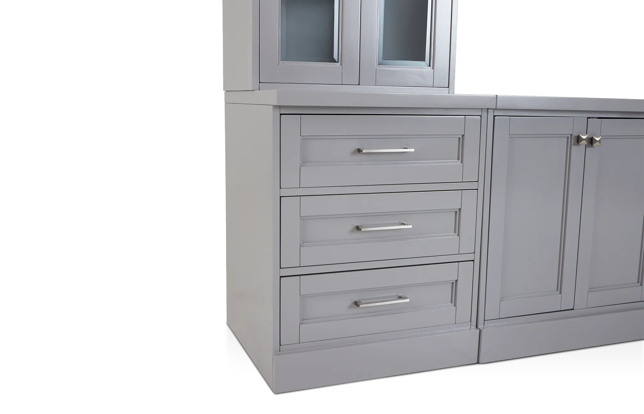 Newport Gray Large Door Entertainment Wall