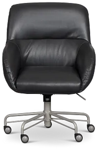 Ophelia Dark Gray Upholstered Desk Chair