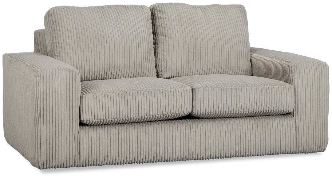 Charlie Gray Fabric Loveseat