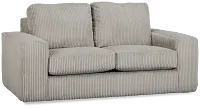 Charlie Gray Fabric Loveseat