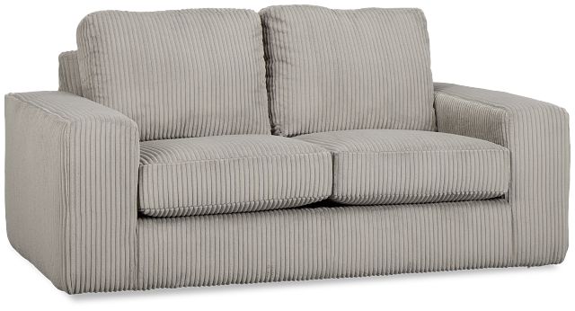 Charlie Gray Fabric Loveseat