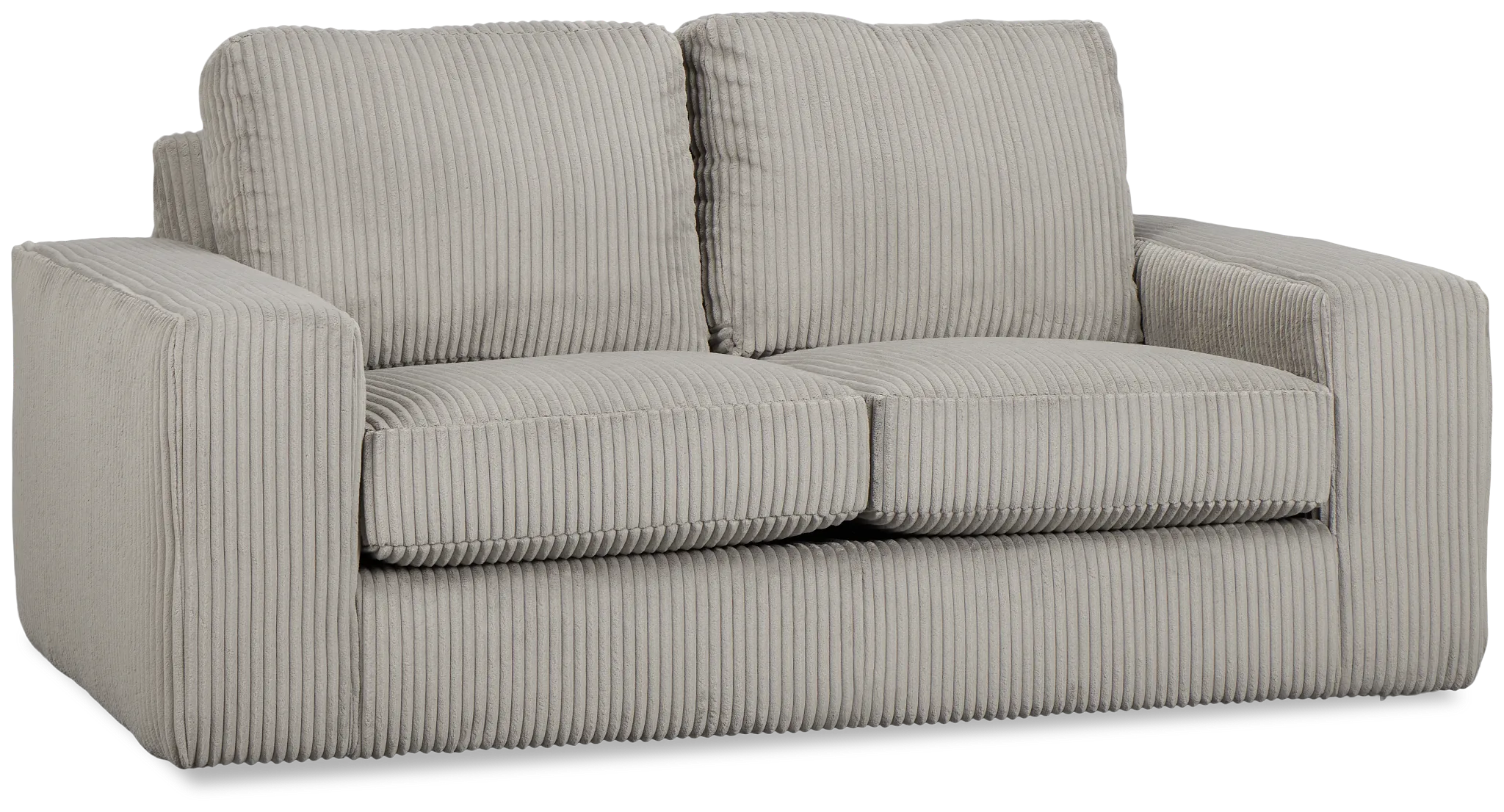 Charlie Gray Fabric Loveseat