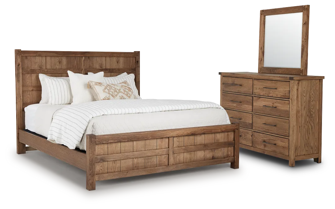 Salt Lake Mid Tone Panel Bedroom