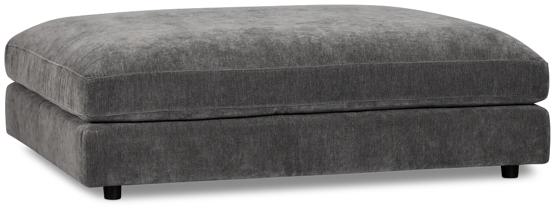 Lounge Dark Gray Fabric Ottoman Lounge Dark Gray Fabric Ottoman