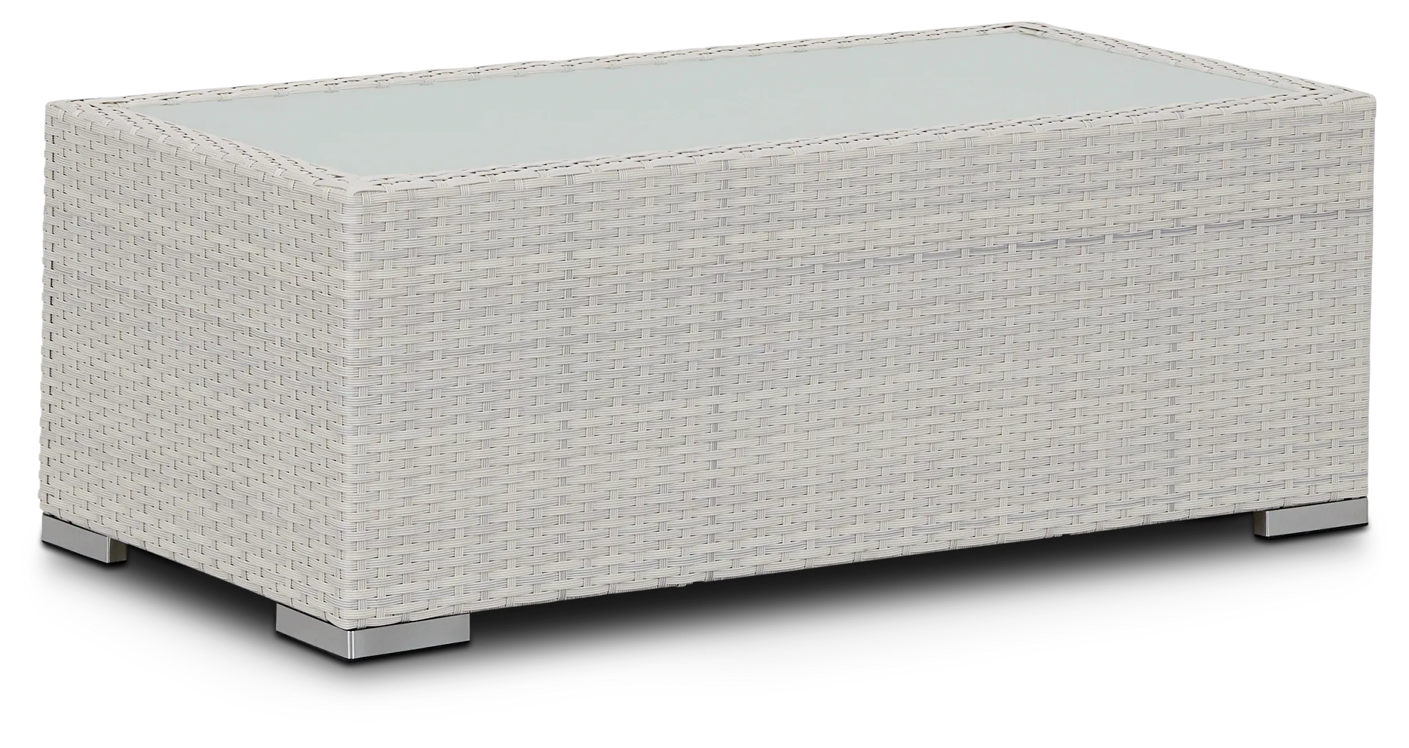 Biscayne White Rect Coffee Table