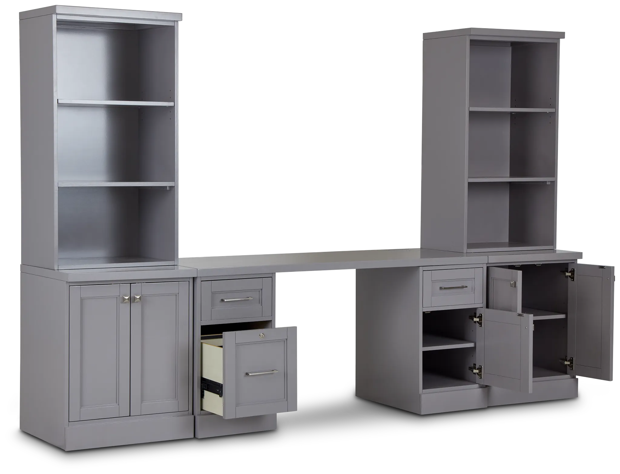 Newport Gray Door Wall Desk