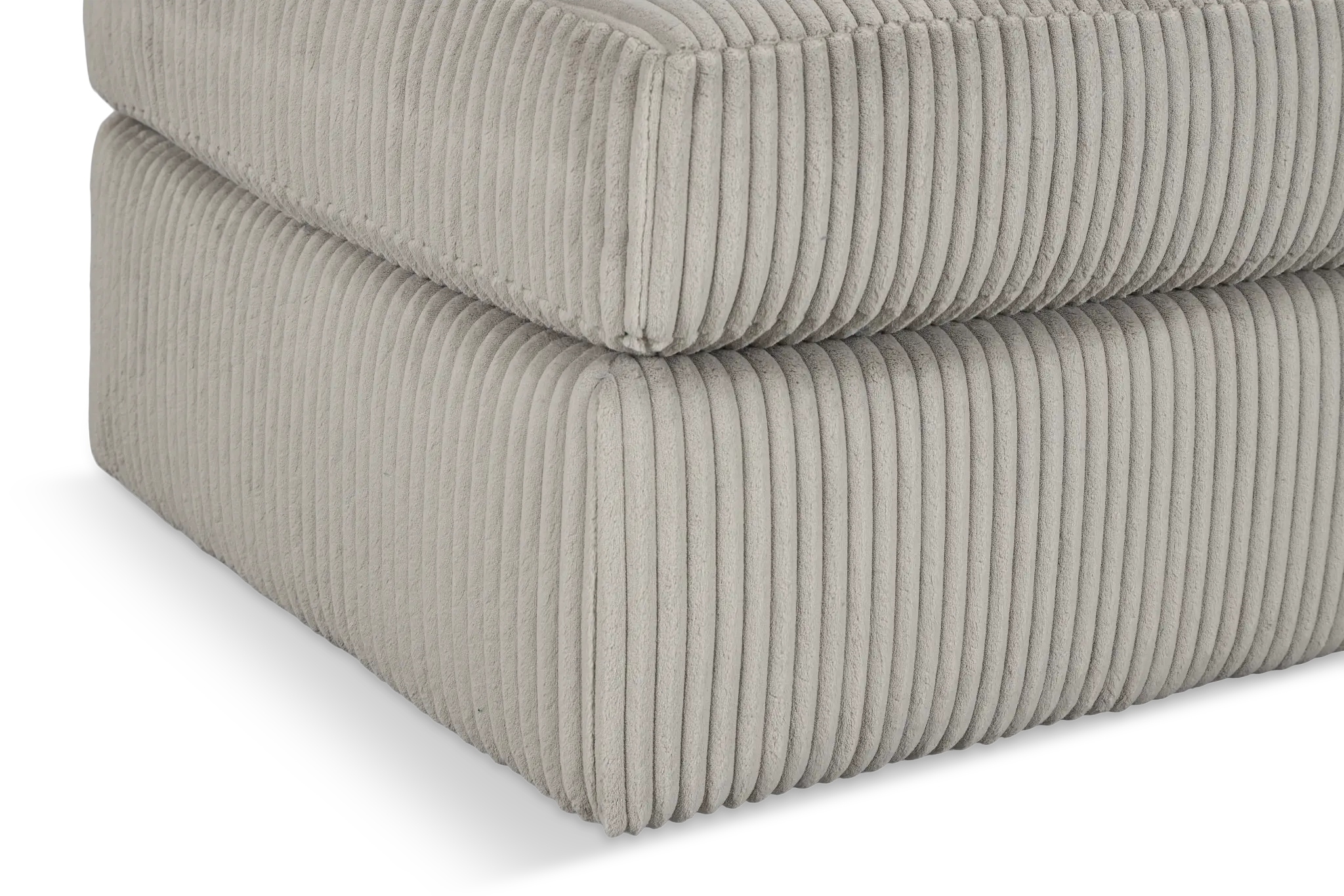 Charlie Gray Fabric Ottoman Charlie Gray Fabric Ottoman