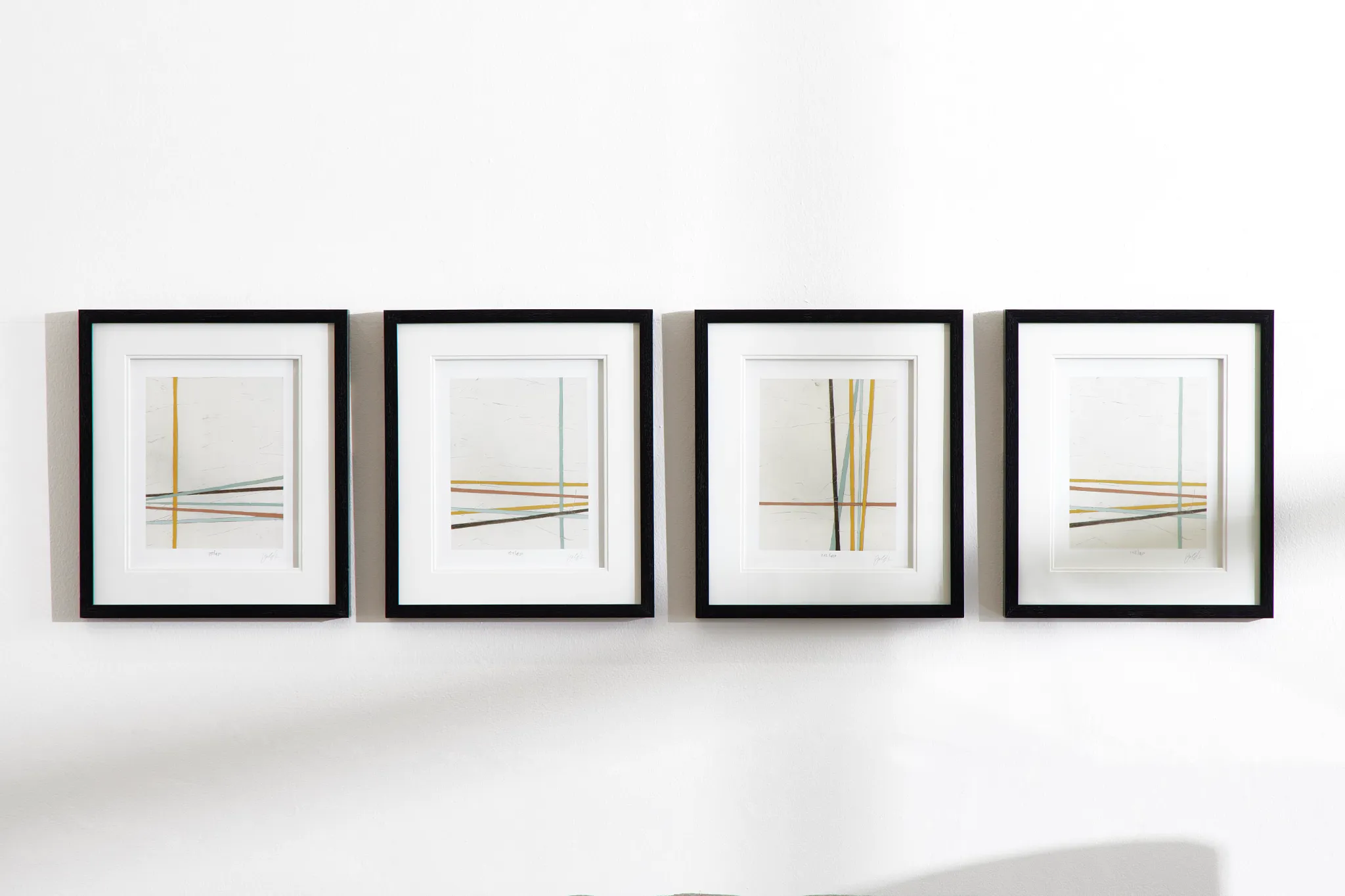 Streak Multicolored Framed Wall Art