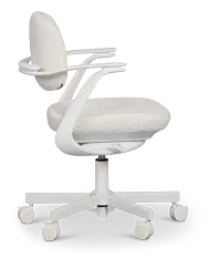 Belle Ivory Upholstered Desk Chair