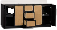 Pacific Two-tone 72" Double Bathroom Vanity