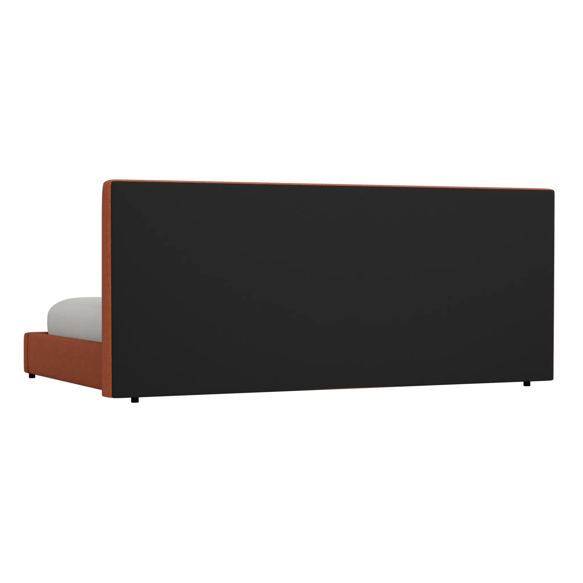 Grayton Elite Medium Brown 54" Upholstered Platform Bed
