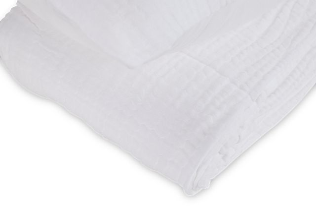 Cardaff White 3-piece Duvet Set