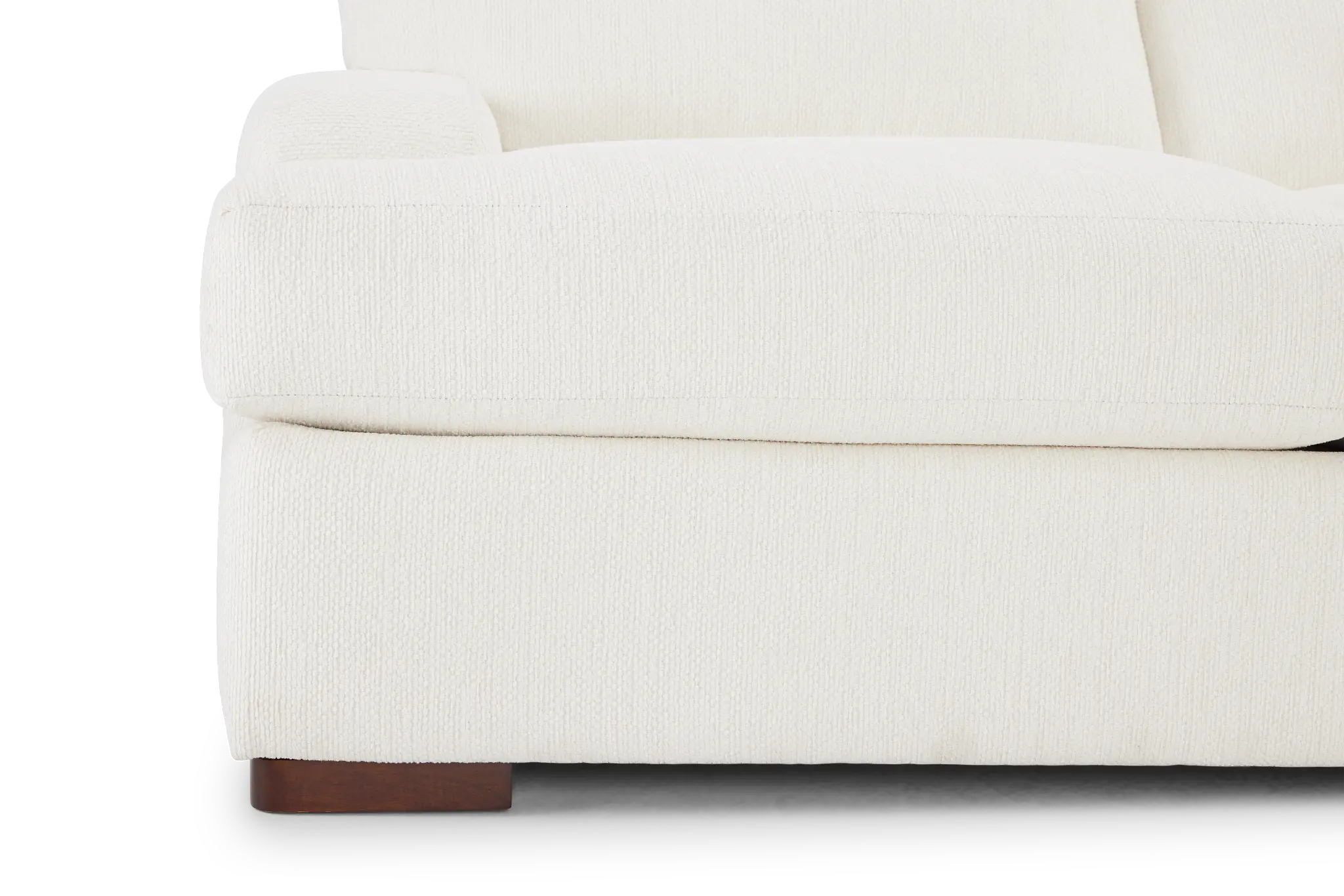 Alpha White Fabric Small Two-arm Sectional Alpha White Fabric Small Two-arm Sectional