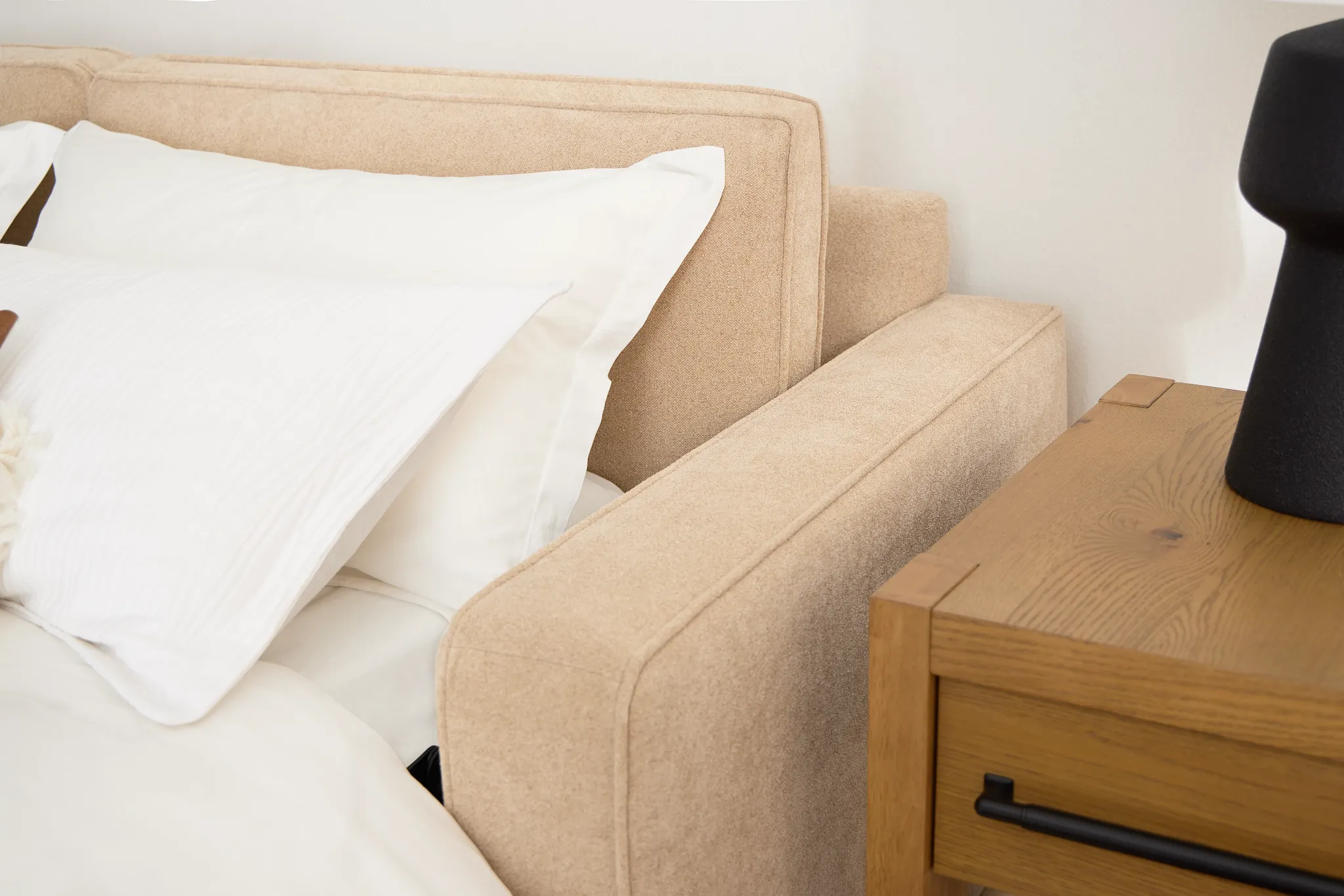 Siesta Elite Taupe Fabric Cooling Memory Foam Sleeper