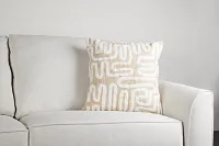 Benji Ivory 20" Accent Pillow