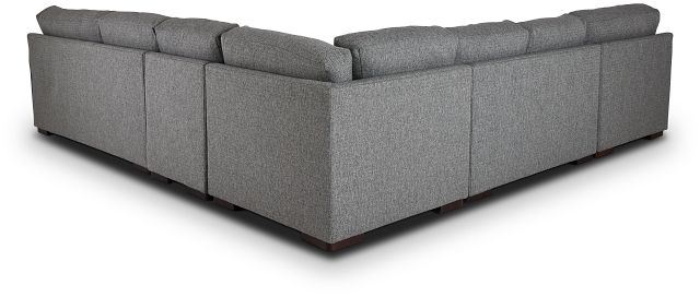 Veronica Dark Gray Down Large Left Chaise Sectional (4)
