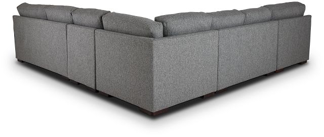 Veronica Dark Gray Down Large Left Chaise Sectional