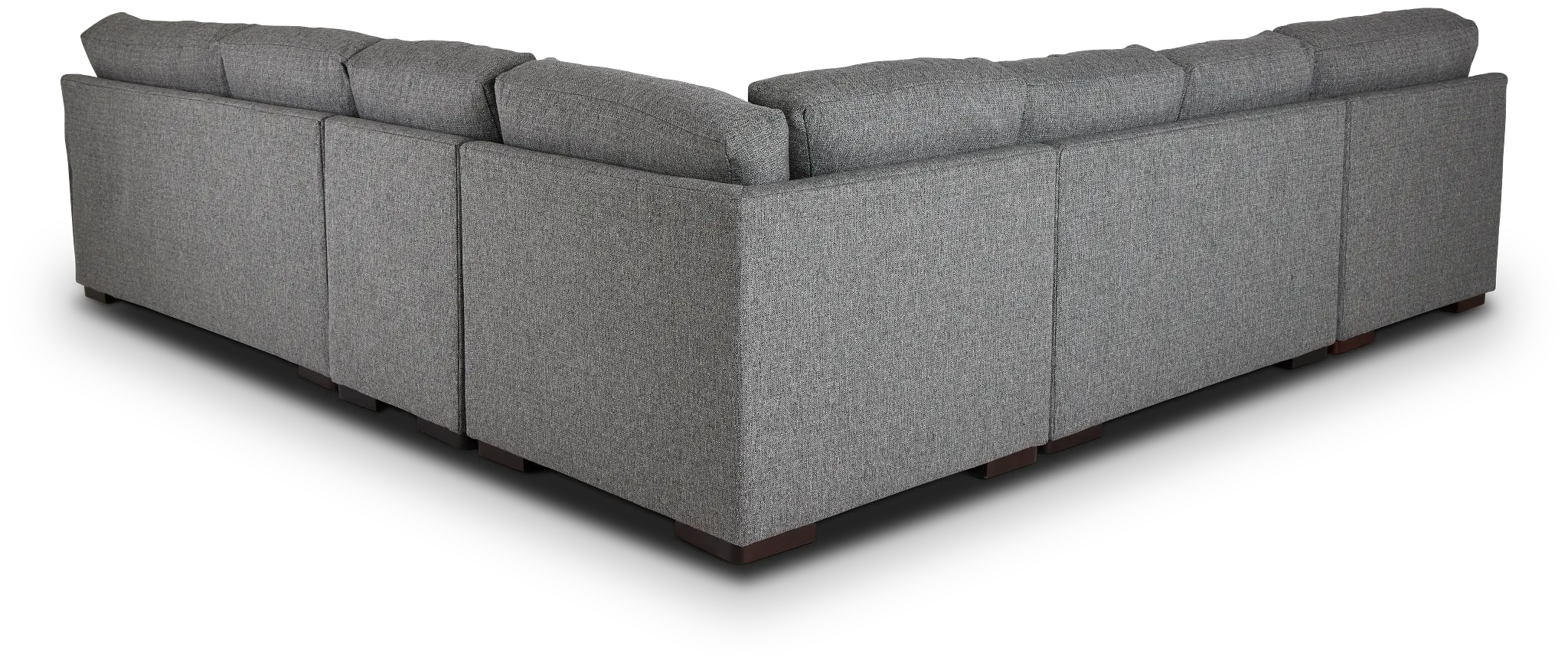 Veronica Dark Gray Down Large Left Chaise Sectional