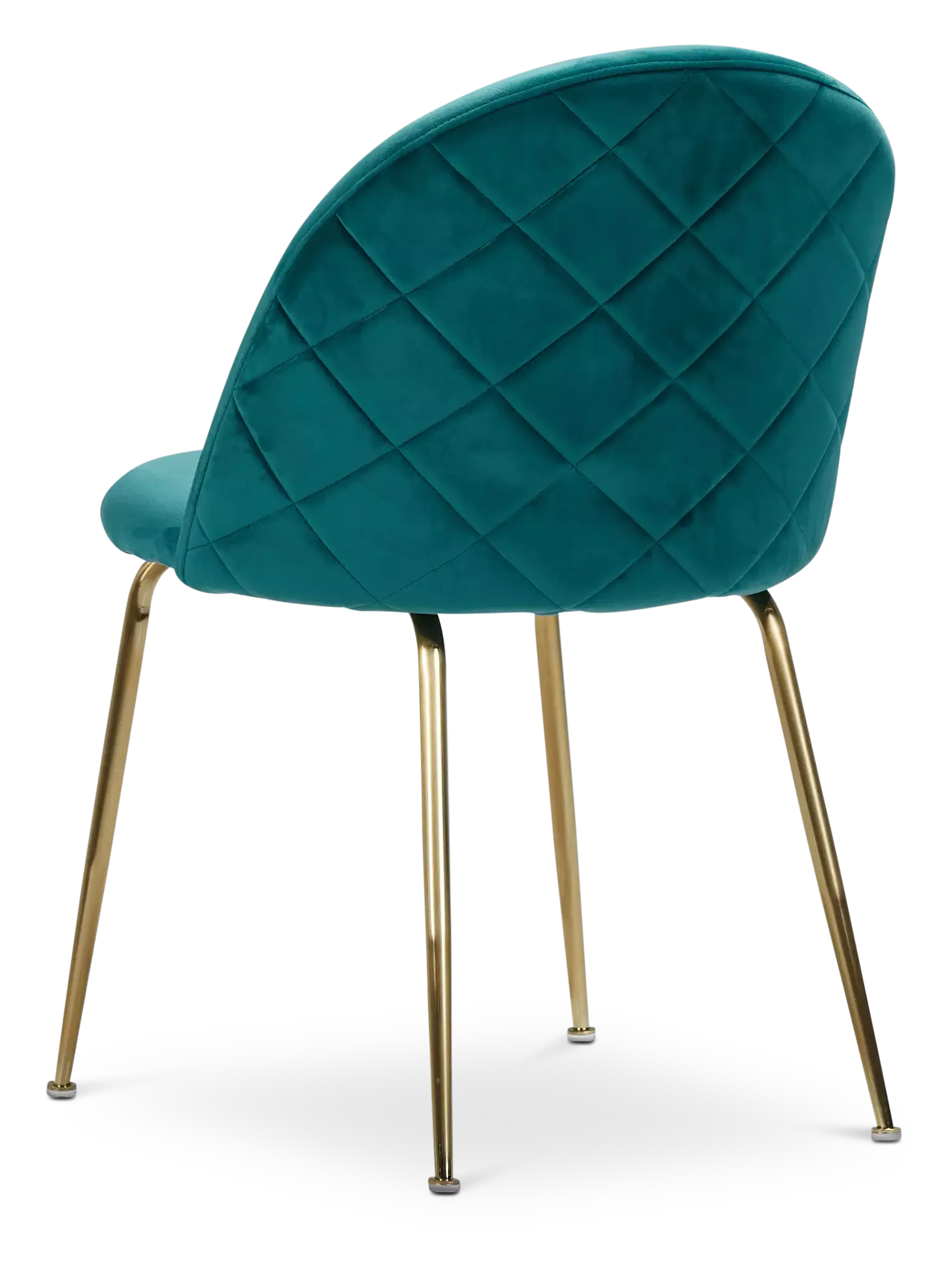 Capri Dark Teal Velvet Upholstered Side Chair W/ Gold Legs Capri Dark Teal Velvet Upholstered Side Chair W/ Gold Legs