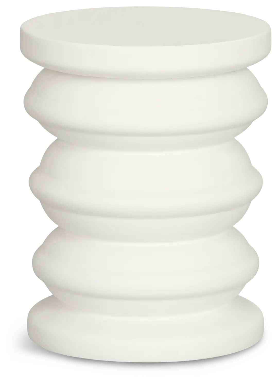 Layla White Round End Table Layla White Round End Table