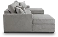 Blakely Gray Fabric Double Chaise Sleeper Storage Sectional