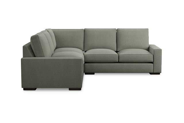 Edgewater Delray Pewter Small Two-arm Sectional