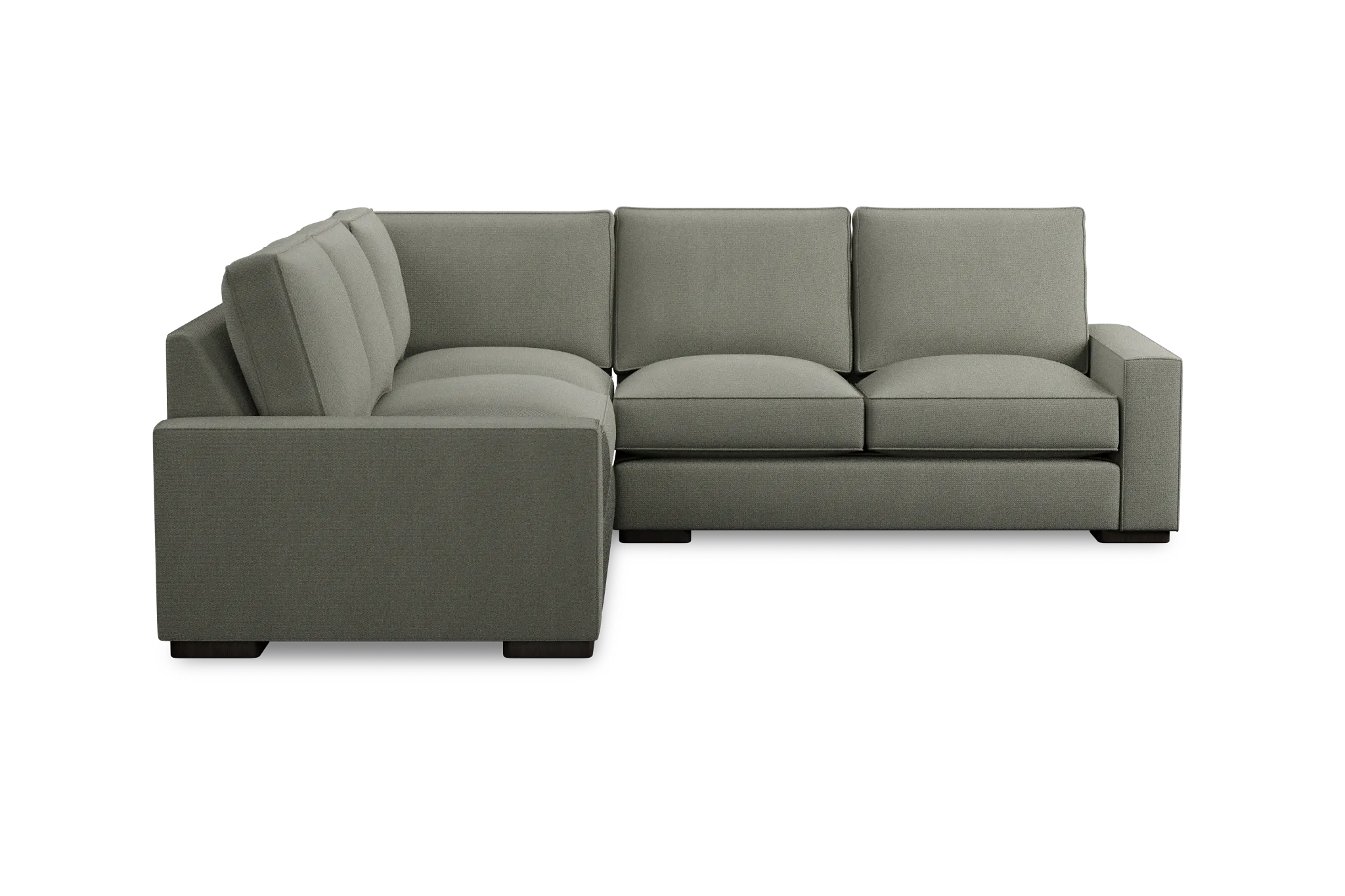 Edgewater Delray Pewter Small Two-arm Sectional