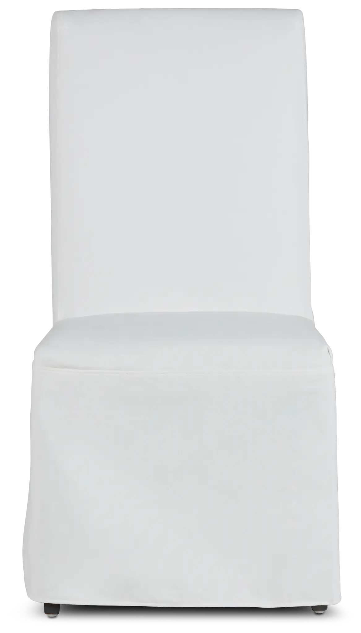 Destination White Long Slipcover Chair With Medium-tone Leg Destination White Long Slipcover Chair With Medium-tone Leg