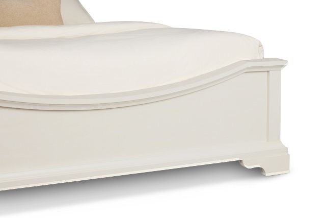 Charlotte White Uph Panel Bed