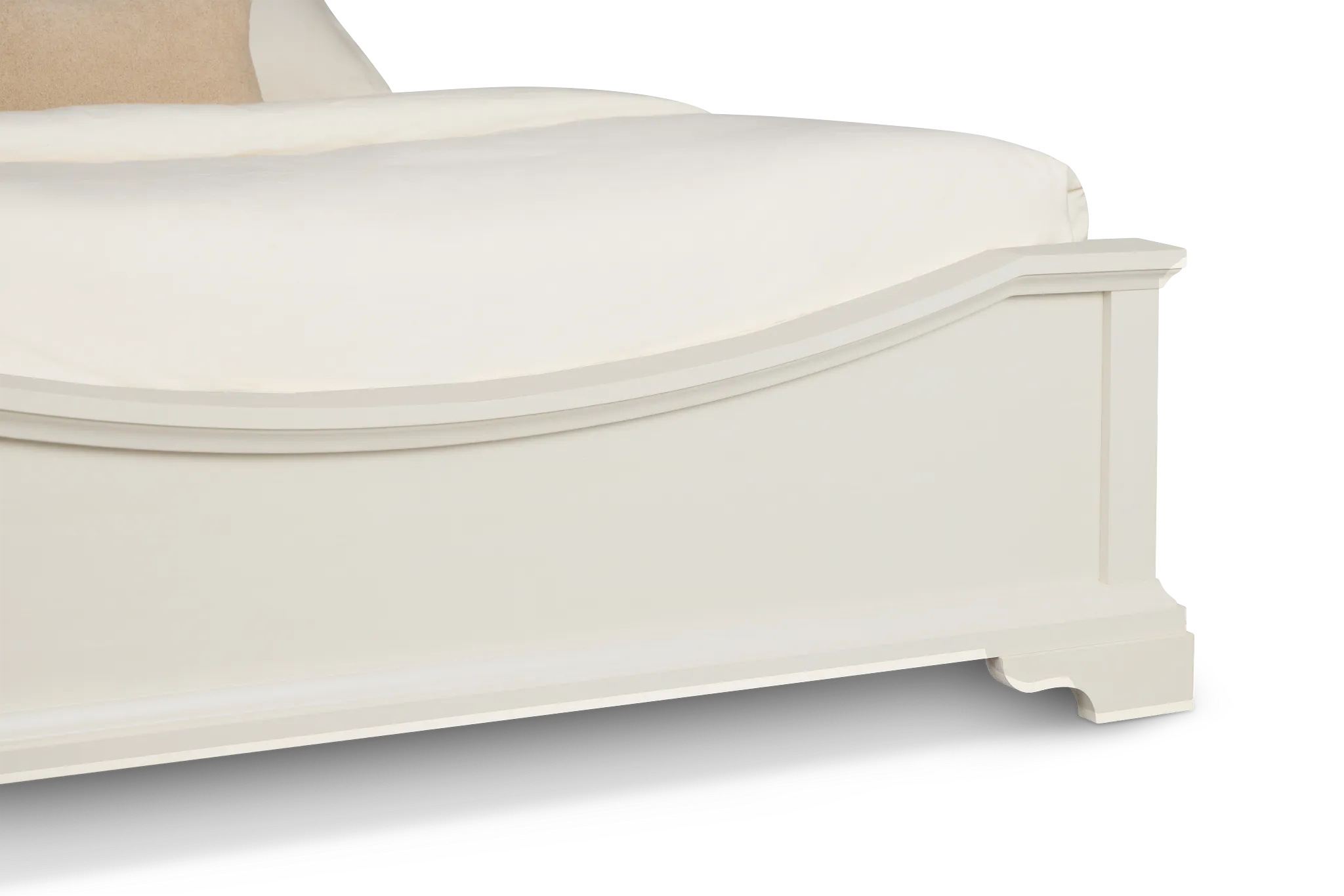 Charlotte White Uph Panel Bed