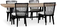 Southlake Two-tone Rectangular Table & 4 Wood Chairs