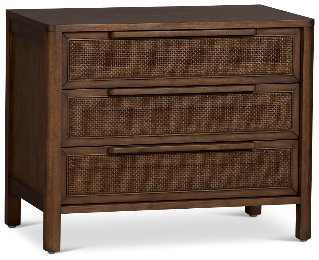 Pacific Mid Tone 3-drawer Nightstand Pacific Mid Tone 3-drawer Nightstand