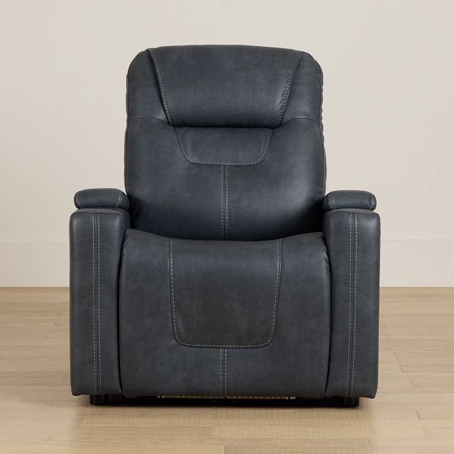 Vantage Gray Micro Power Recliner