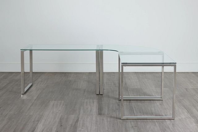 Olympia Glass Large Corner Desk (0)