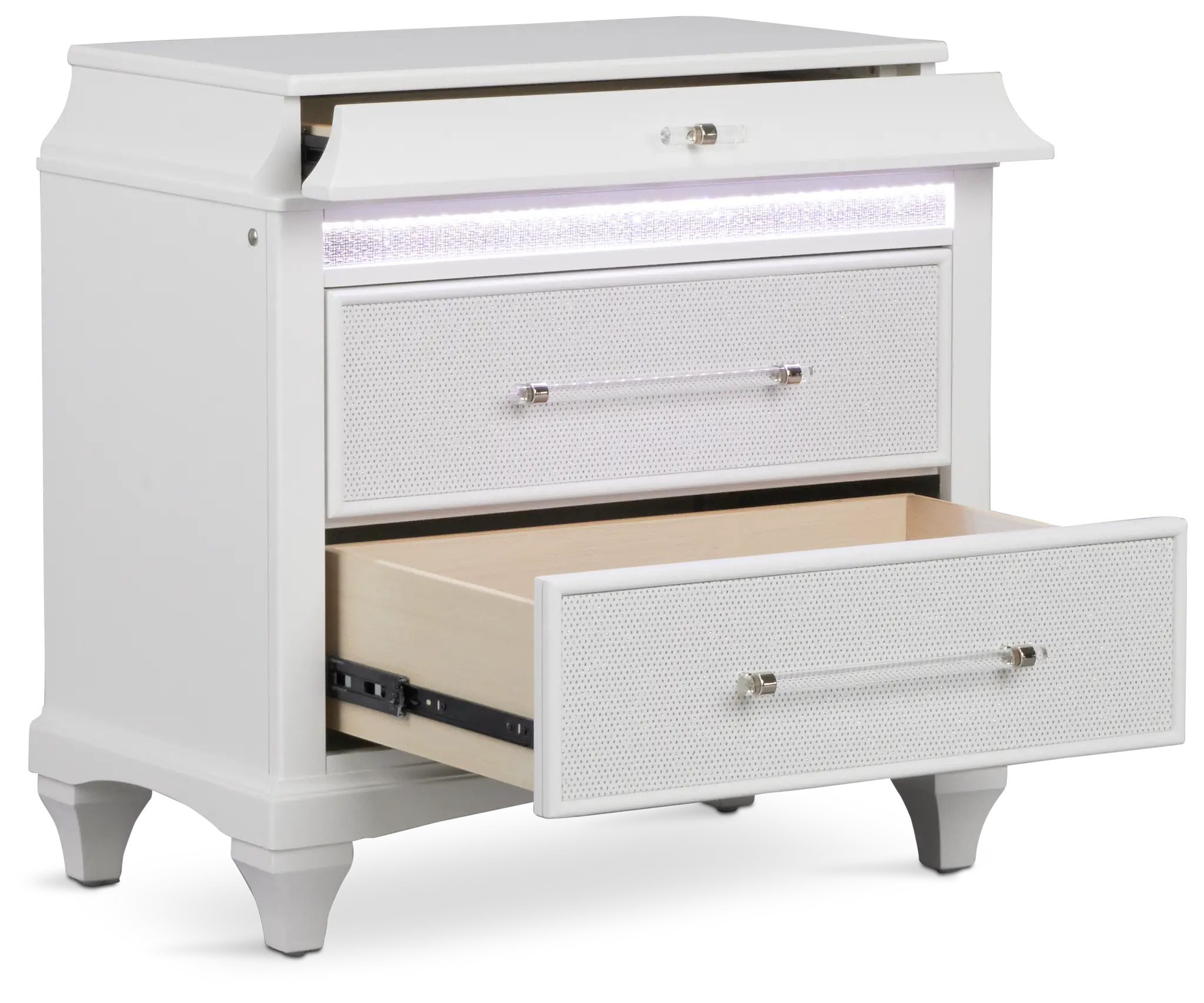 Milan White 2-drawer Nightstand Milan White 2-drawer Nightstand