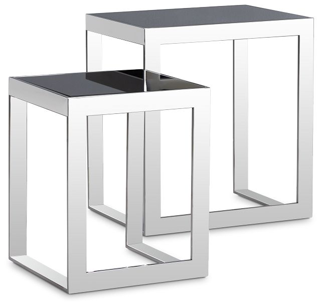 Nova Black Set Of 2 Nesting End Table