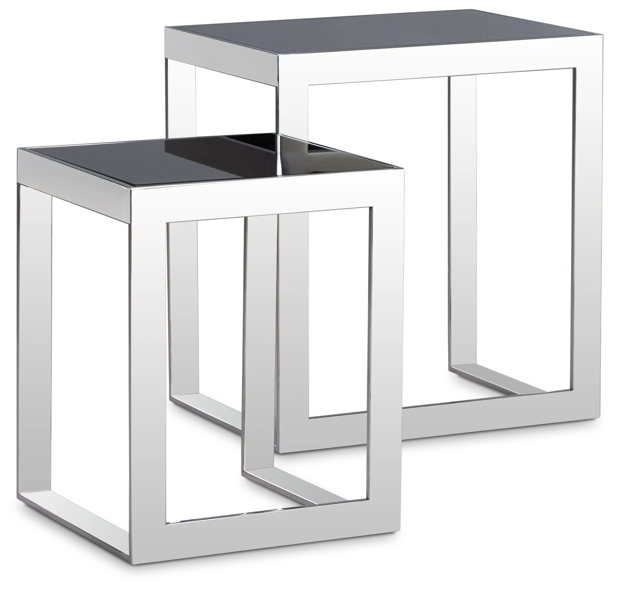 Nova Black Set Of 2 Nesting End Table