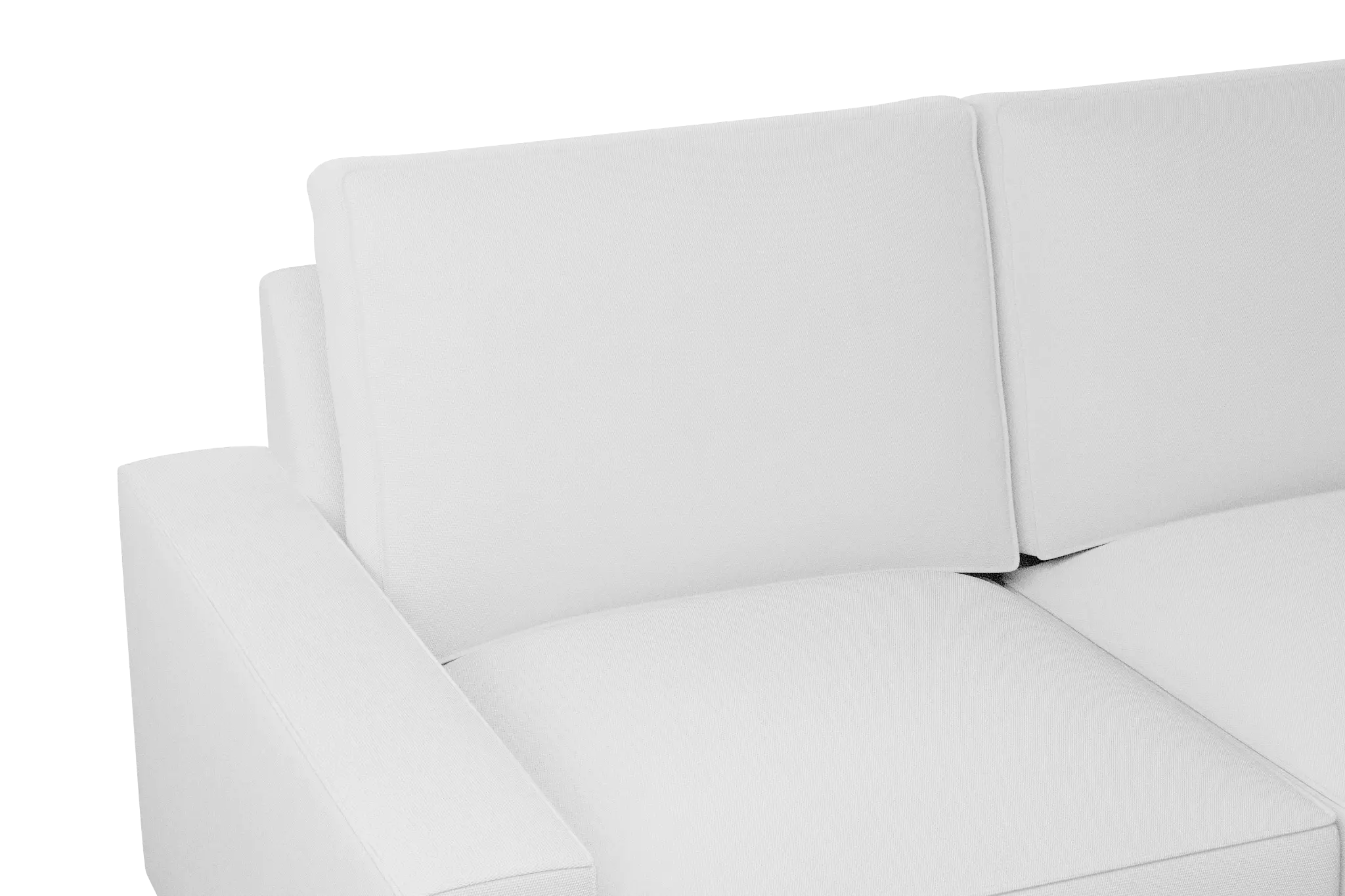 Edgewater Peyton White Large Right Chaise Sectional Edgewater Peyton White Large Right Chaise Sectional