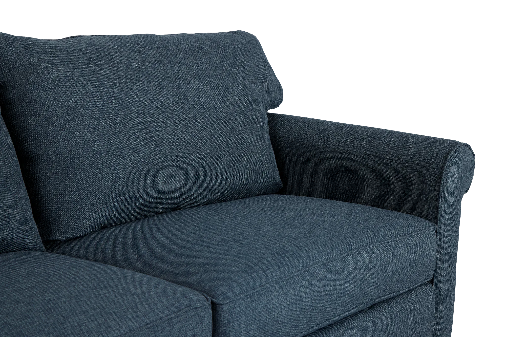 Cameron Blue Fabric Memory Foam Sleeper