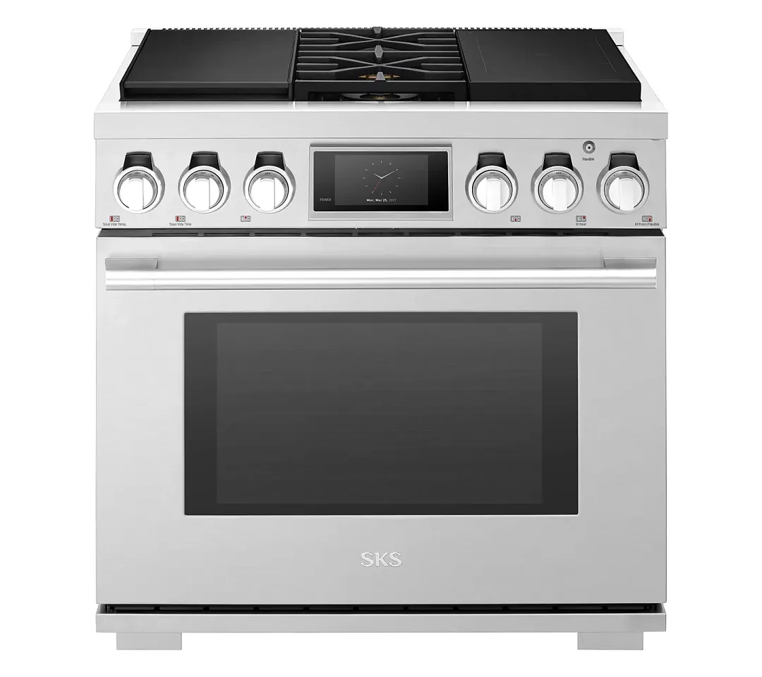 Sks 360 Series Stainless Steel 36" Dual Fuel Range