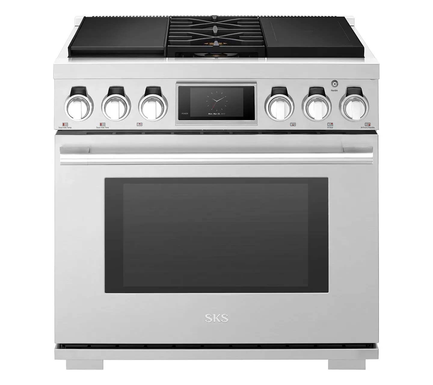 Sks 360 Series Stainless Steel 36" Dual Fuel Range