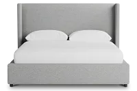 Captiva Suave Gray 48" Upholstered Shelter Bed