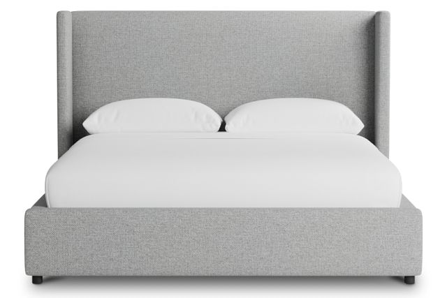 Captiva Suave Gray 48" Upholstered Shelter Bed