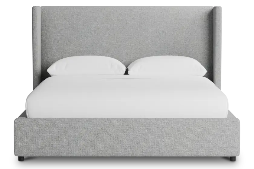 Captiva Suave Gray 48" Upholstered Shelter Bed Captiva Suave Gray 48" Upholstered Shelter Bed