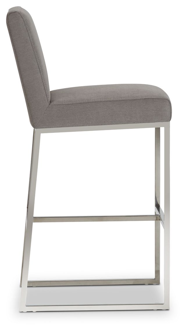 Miami Grayfabric 30" Upholstered Barstool
