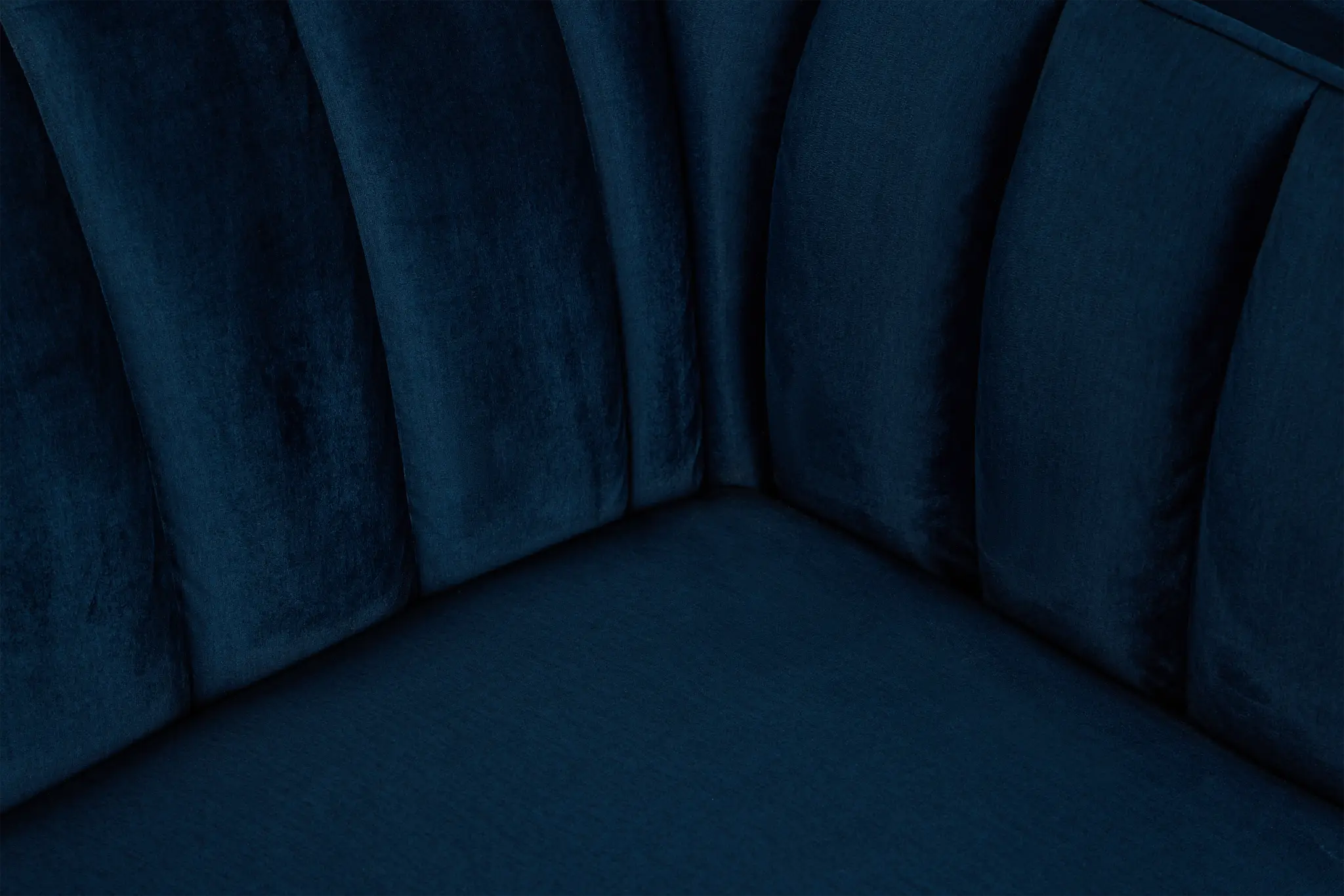 Bella Dark Blue Velvet Right Chaise Sectional Bella Dark Blue Velvet Right Chaise Sectional