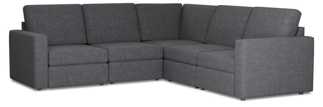 Citymod Dark Gray Fabric Small Two-arm Sectional